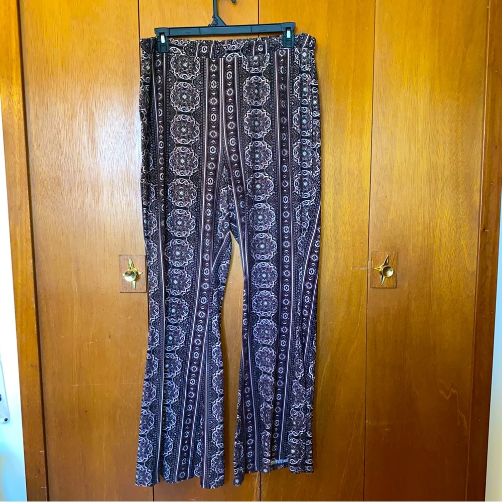 Rue 21 Plus Size 3 XL Brown Flared Boho Pants